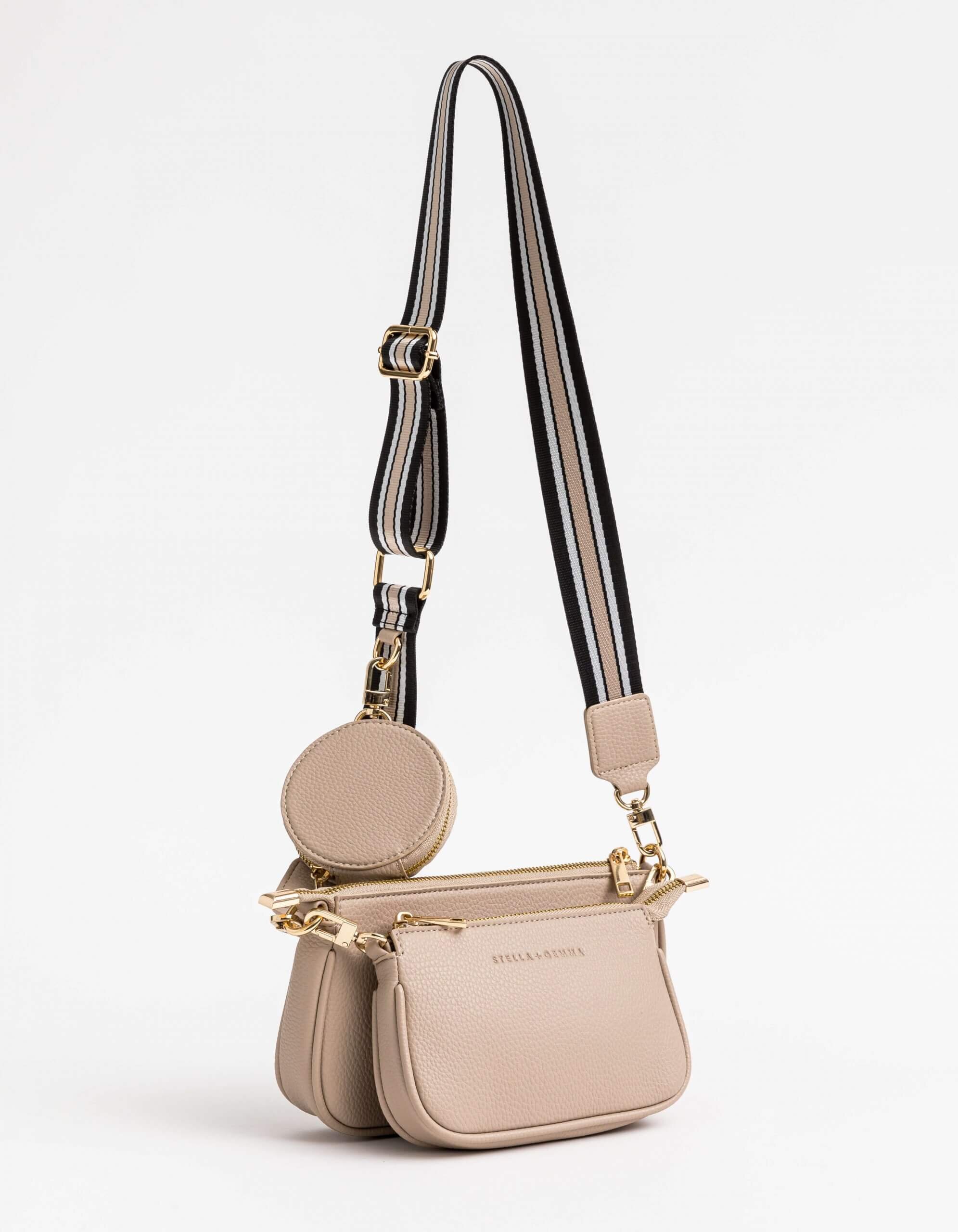 Blair Multi Pouch Bag Beige Brand Stella Gemma Accessories